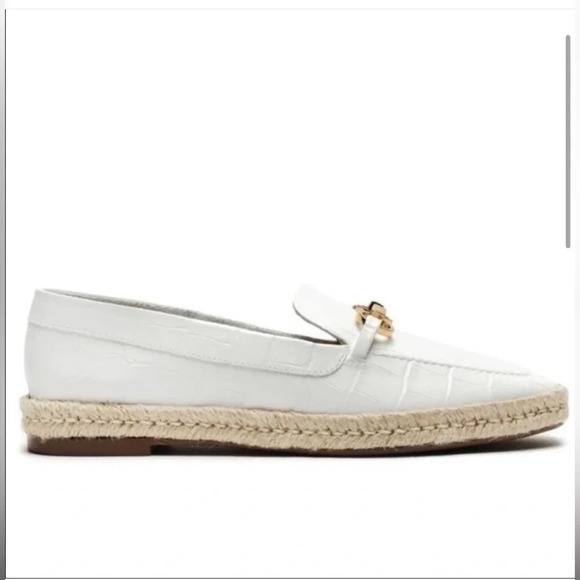 NIB Schutz White Patti Loafers Size 6.5 - Picture 2 of 11